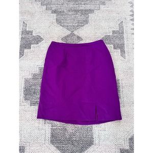 Vintage Gantos Purple Wool Skirt